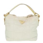 Pre-owned Fabric prada-bags Prada Vintage , White , Dames