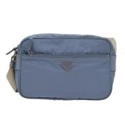 Pre-owned Leather prada-bags Prada Vintage , Blue , Dames