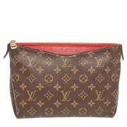 Pre-owned Canvas clutches Louis Vuitton Vintage , Red , Dames