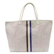 Pre-owned Canvas totes Goyard Vintage , White , Dames