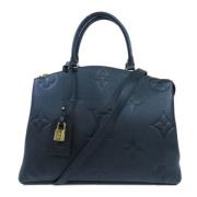 Pre-owned Canvas handbags Louis Vuitton Vintage , Black , Dames