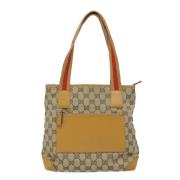 Pre-owned Canvas gucci-bags Gucci Vintage , Beige , Dames