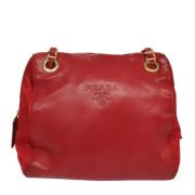 Pre-owned Leather prada-bags Prada Vintage , Red , Dames