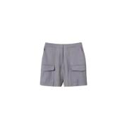 Stijlvolle Bermuda Shorts met Zakken Twinset , Gray , Dames