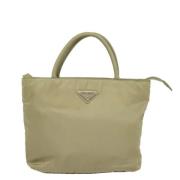 Pre-owned Fabric prada-bags Prada Vintage , Beige , Dames