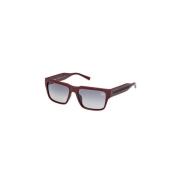 Matte Red Smoke Polarized Zonnebril Timberland , Red , Unisex