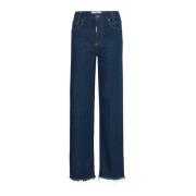 Rinse Wash Straight-Leg Jeans Ball , Blue , Dames