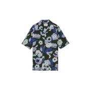 Bloemenprint Viscose Polo Shirt Nn07 , Multicolor , Heren