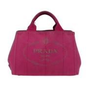 Pre-owned Canvas prada-bags Prada Vintage , Pink , Dames