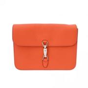 Pre-owned Leather handbags Gucci Vintage , Orange , Dames