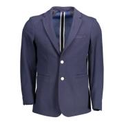 Klassieke Blauwe Herenjas Slim Fit Gant , Blue , Heren