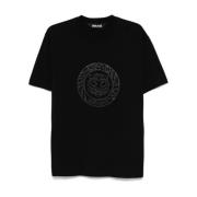 Zwarte T-shirts & Polos voor Mannen Just Cavalli , Black , Heren