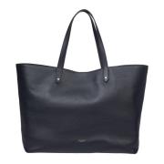 Zwarte Leren Shopper Tas Golden Goose , Black , Dames