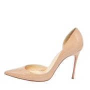 Pre-owned Leather heels Christian Louboutin Pre-owned , Beige , Dames