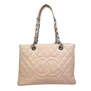 Pre-owned Leather totes Chanel Vintage , Pink , Dames