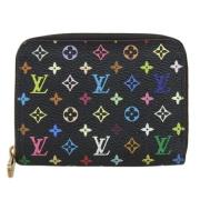 Pre-owned Canvas wallets Louis Vuitton Vintage , Black , Dames