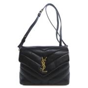 Pre-owned Leather shoulder-bags Yves Saint Laurent Vintage , Black , D...