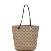 Pre-owned Canvas gucci-bags Gucci Vintage , Brown , Dames