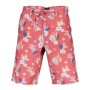 Rode Bermuda Shorts met Logo Gant , Red , Heren