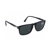 Klassieke zonnebril met uniforme lenzen Persol , Black , Heren