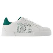 Leather sneakers Dolce & Gabbana , White , Dames