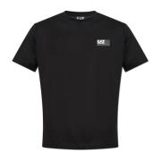 Katoenen T-shirt Emporio Armani EA7 , Black , Heren