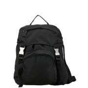 Pre-owned Fabric backpacks Prada Vintage , Black , Dames