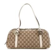 Pre-owned Canvas gucci-bags Gucci Vintage , Beige , Dames