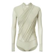 Gekruiste Gerimpelde Bodysuit Philosophy di Lorenzo Serafini , White ,...