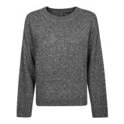 Stijlvolle gebreide trui Pinko , Gray , Dames