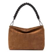 Cognac Brenda Leren Crossbody Tas Gianni Chiarini , Brown , Dames