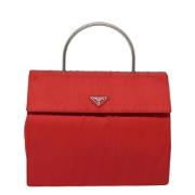 Pre-owned Fabric prada-bags Prada Vintage , Red , Dames