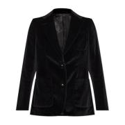 Fluwelen blazer Officine Générale , Black , Dames