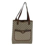 Pre-owned Canvas totes Gucci Vintage , Beige , Dames