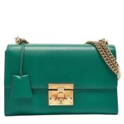 Pre-owned Leather gucci-bags Gucci Vintage , Green , Dames