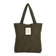 Gewatteerde Tote Tas in Olijfkleur Barbour , Green , Dames