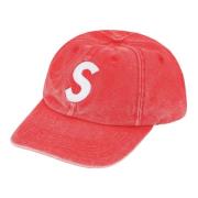 Canvas S Logo 6-Panel Red Hat Supreme , Red , Unisex