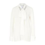 Zijden Witte Blouse Sportmax , White , Dames