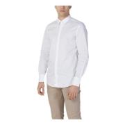 Witte Slim Fit Overhemd met Lange Mouwen Antony Morato , White , Heren