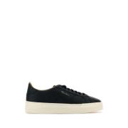 Stijlvolle Navy Blue Leren Sneakers Santoni , Blue , Heren