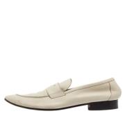 Pre-owned Leather flats Yves Saint Laurent Vintage , Beige , Heren