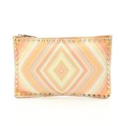 Pre-owned Leather clutches Valentino Vintage , Orange , Dames