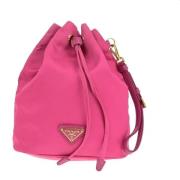 Pre-owned Fabric clutches Prada Vintage , Pink , Dames