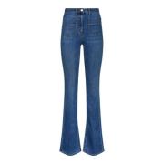 Gouden Plaque Regular-Waist Stretch Jeans Elisabetta Franchi , Blue , ...