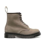 Milled Nubuck Combatlaarzen Dr. Martens , Gray , Heren