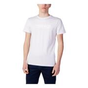 Witte Korte Mouw Ronde Hals T-shirt Antony Morato , White , Heren