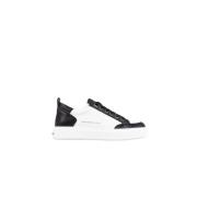 Luxe Straatstijl Zwart Wit Sneakers Alexander Smith , White , Heren