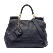 Pre-owned Leather handbags Dolce & Gabbana Pre-owned , Black , Dames