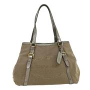 Pre-owned Leather totes Prada Vintage , Beige , Dames