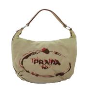 Pre-owned Fabric prada-bags Prada Vintage , Beige , Dames